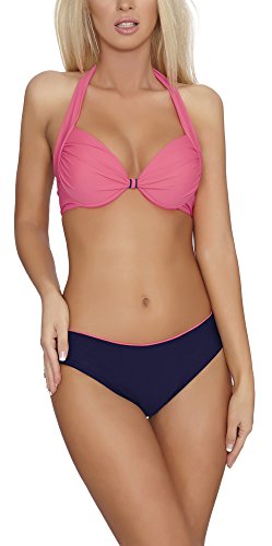 Verano Damen Bikini 1L2SS31 (Himbeere/Marineblau, 42) von Verano