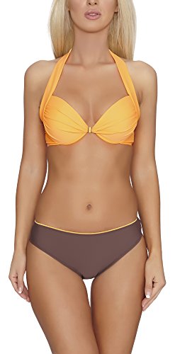 Verano Damen Bikini 1L2SS31 (Orange/Braun, 46) von Verano