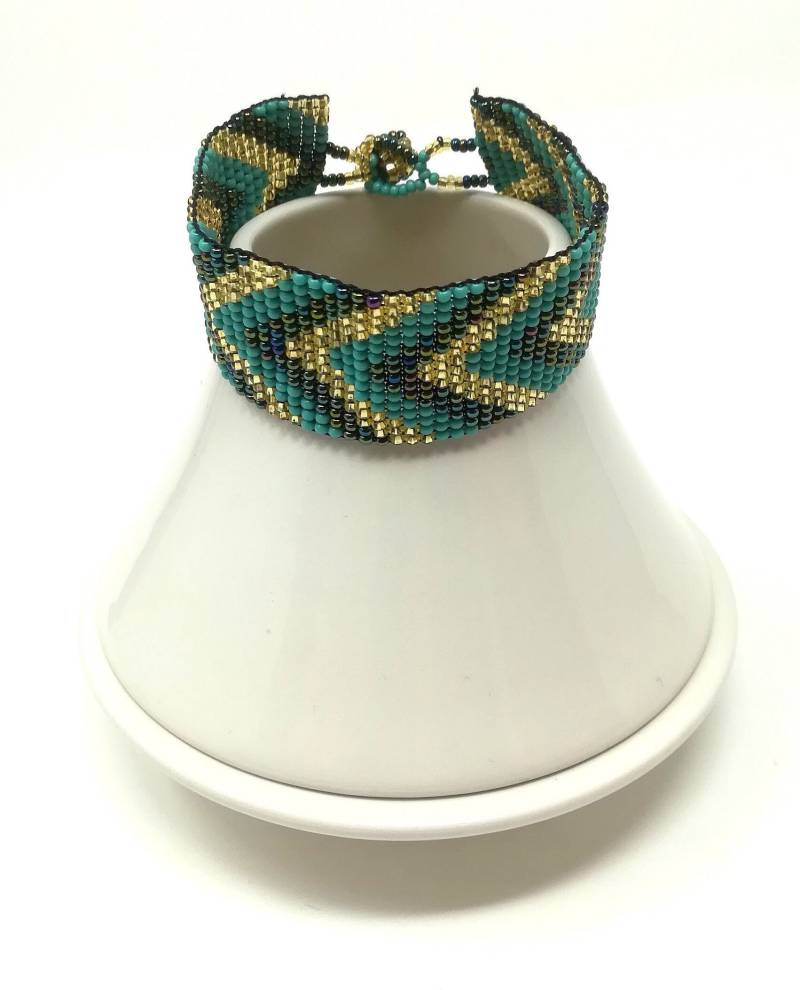 Dickes Armband, Perlenschmuck, Buntes Elegantes Armband von VerapazAccessories