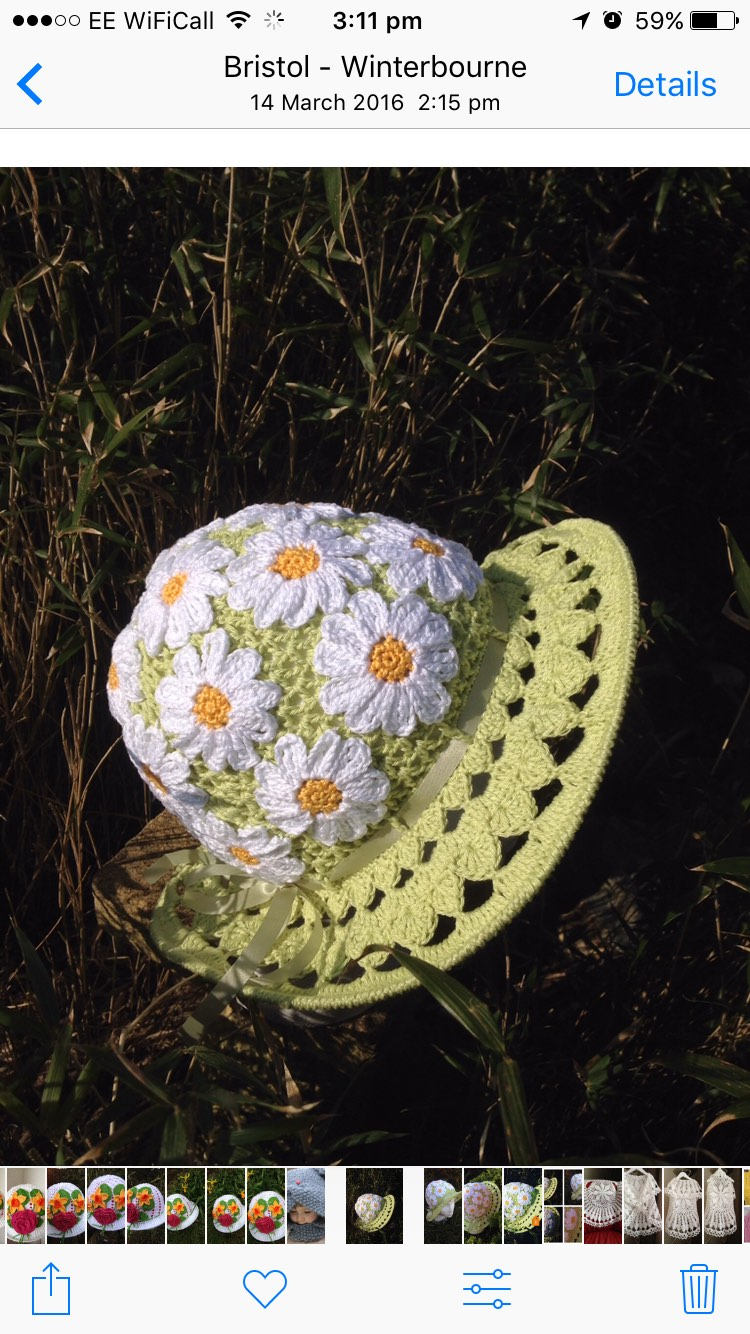 Gehäkelte Sommer Mütze von Verascrochet