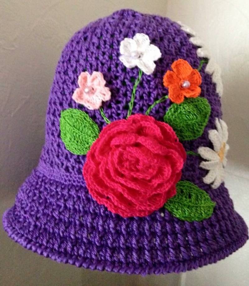 Gehäkelte Sommermütze Gehäkelte Sommermütze von Verascrochet