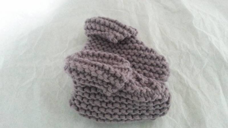 Baby Booties - 0-3 Monate Dusty Flieder von VerbenaAndFig