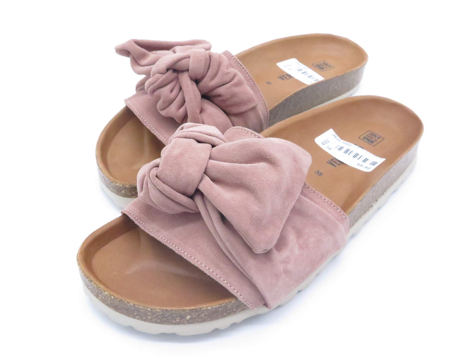 VERBENAS Sandale Roxy Roda Velour in antique Rosa - Gr. - 38 von Verbenas