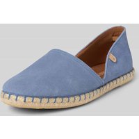 Verbenas Espadrilles aus Leder Modell 'CARMEN SERRAJE' in Bleu, Größe 38 von Verbenas