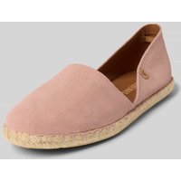 Verbenas Espadrilles aus Leder Modell 'CARMEN SERRAJE' in Hellrosa, Größe 40 von Verbenas