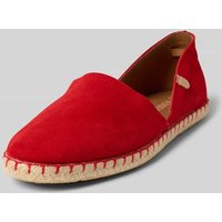 Verbenas Espadrilles aus Leder Modell 'CARMEN SERRAJE' in Rot, Größe 38 von Verbenas
