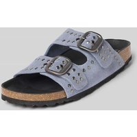 Verbenas Sandalette aus Leder Modell 'RANDELL SERRAJE TACHAS' in Hellblau, Größe 38 von Verbenas
