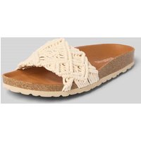 Verbenas Sandalette in Schlupfform Modell 'RAGA KNOTS' in Ecru, Größe 41 von Verbenas