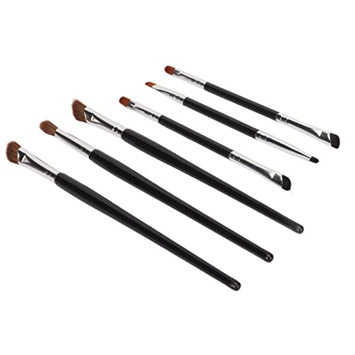 Verdant Touch Dual Side Eyeliner Brushes Double Ended Eyeliner Brushes and Nose Contour Shadow Brushes Set of 6, Skin Friendly, Dual Side Makeup Brushes, 3 Double Ended Eyeliner and 3 Nose Contour von Verdant Touch