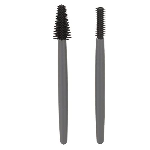 Verdant Touch Mascara Pinsel Silikon Wimpernbürste Set mit wiederverwendbarer waschbarer Mascara-Bürste, grauer Wattestäbchen-Aufbewahrungsbox, transparenter Organizer, tragbarer Make-up-Pinsel in von Verdant Touch