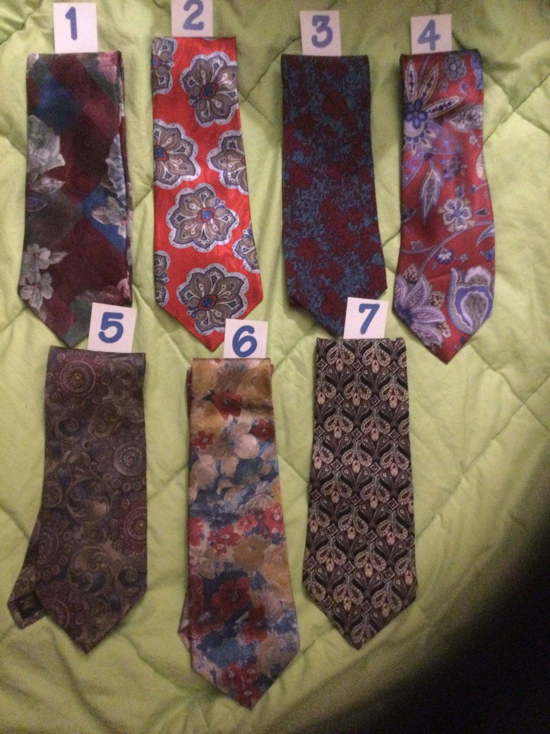 Vintage Blumen Krawatten Vintage Blumen Krawatten von VerdeVintageThrift