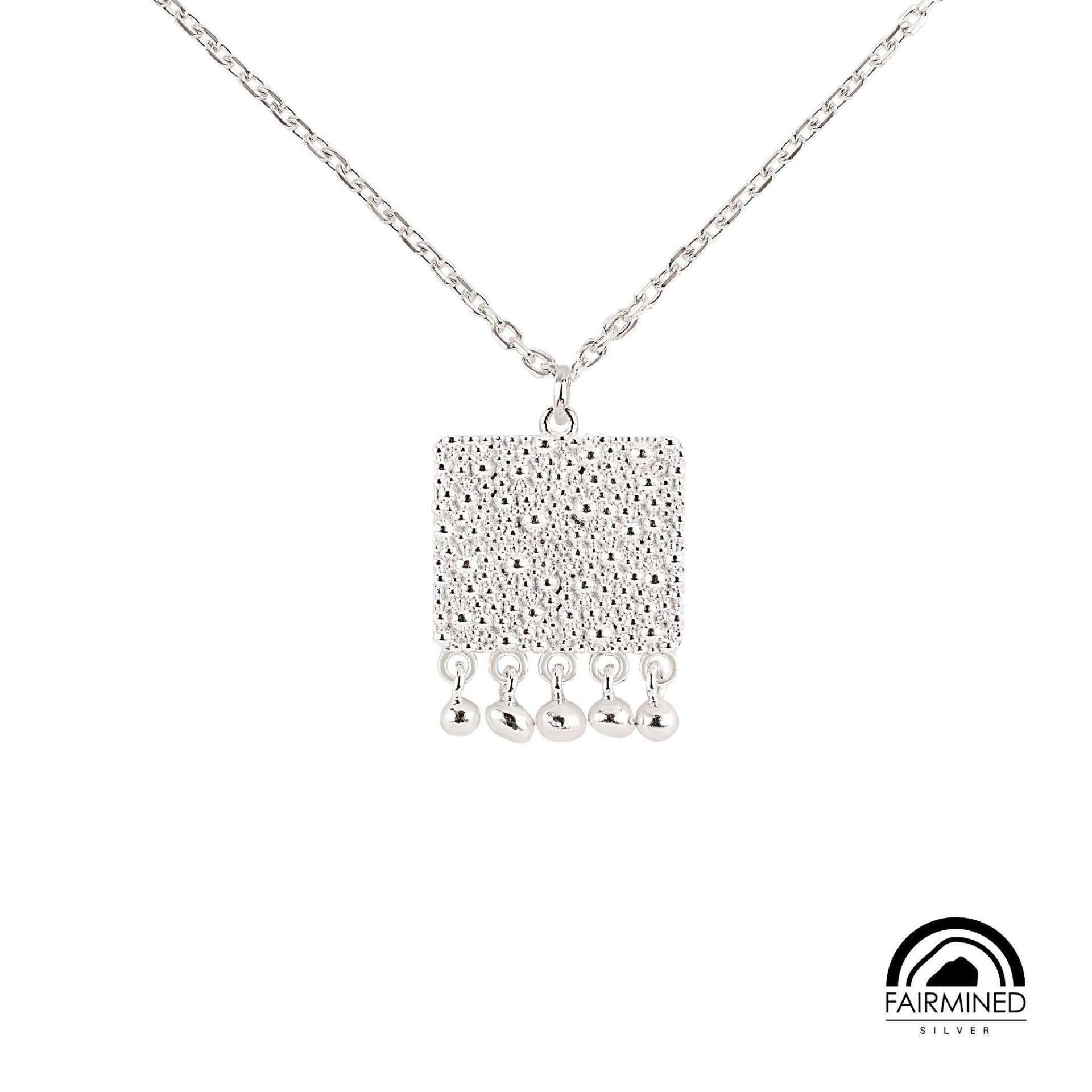 Dalia Kette Aus Fairmined Silber | Lange Silberkette Mit Anhänger Handgefertigter Schmuck Fair Produziert Ethical Jewelry von Verdelia