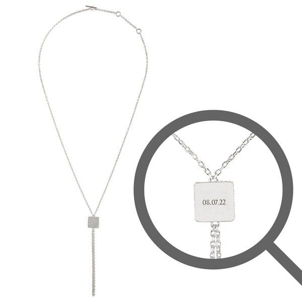 Verdelia Personalisierte Kette mit Gravur (Buchstabe, Datum, Wort) von Verdelia