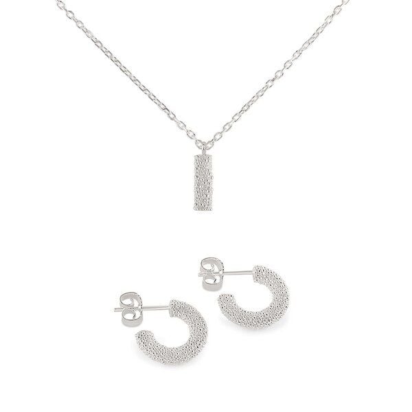 Verdelia Schmuck-Set: Kette & Creolen Ohrringe aus Fairmined Silber Verdelia Schmuck-Set: Kette & Creolen Ohrringe aus Fairmined Silber von Verdelia