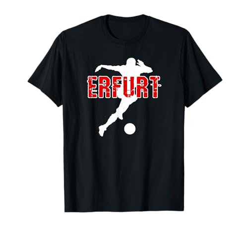 Erfurt Rot Weiss Fussball Herren Kicken Verein Fan Thüringen T-Shirt von Verein Erfurt Rot Weiss Fan Fussball Aufstieg