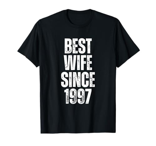 Beste Frau seit 1997 Vintage Hochzeitstag für sie T-Shirt Beste Frau seit 1997 Vintage Hochzeitstag für sie T-Shirt von Verheiratete Leute Merch