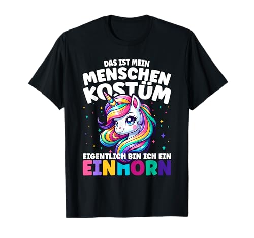 Fasching Kostüm Lustig Mädchen Faschingskostüm Einhorn T-Shirt von Verkleidung Karneval Fasching Einhorn Frauen