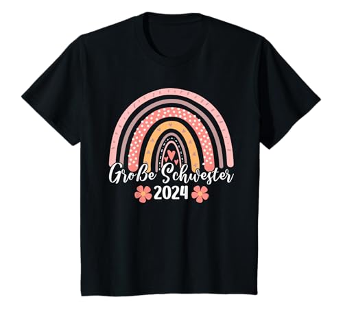 Große Schwester 2024 Boho Regenbogen Design für Mädchen T-Shirt Große Schwester 2024 Boho Regenbogen Design für Mädchen T-Shirt von Verkündung Nachwuchs Geburt Baby Tee