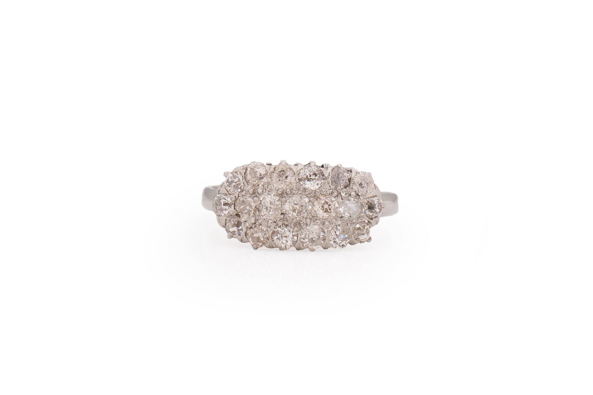 Um 1900 Edwardian Platin .60Cttw Brillant Diamant Verlobungsring - Veg#1760 von VermaEstateJewels