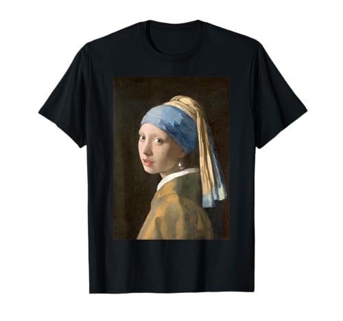 Vermeer Girl with a Pearl Earring Dutch Painting Gift T-Shirt von Vermeer Clothing