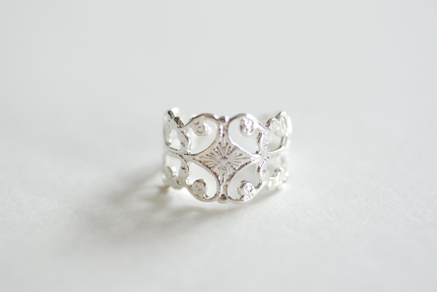 925 Sterling Silber Verstellbaren Ring, Silberring, Eine Größe Verstellbarer Filigranen Großhandel Ringe 925 Sterling Silber Verstellbaren Ring, Silberring, Eine Größe Verstellbarer Filigranen Großhandel Ringe von VermeilSupplies