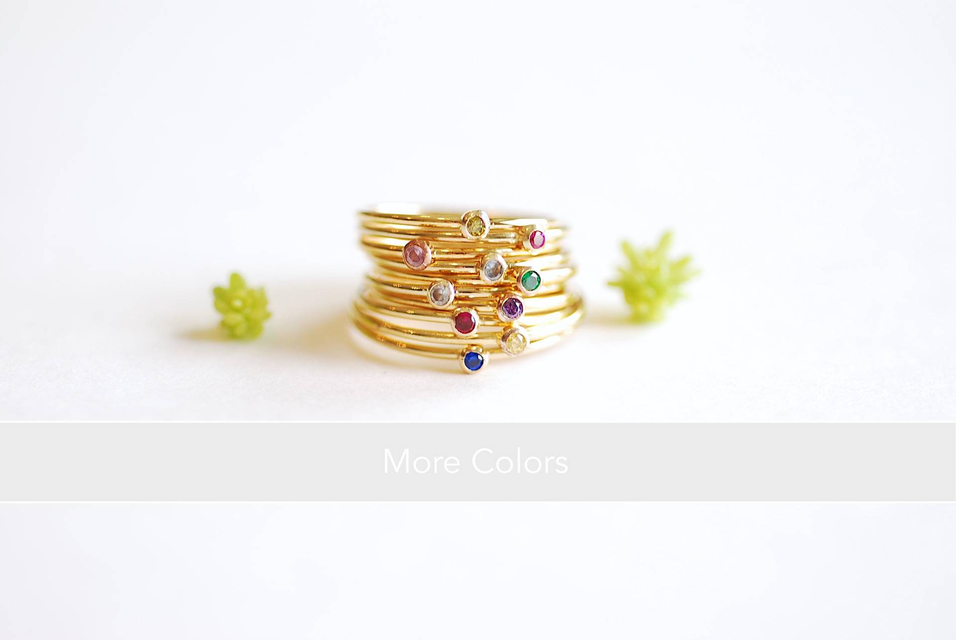 Geburtsstein Stapelring/ Minimaler Ring/Schmuck 14K Gold Filled Midi Alltäglicher Geburtsstein Stapelring/ Minimaler Ring/Schmuck 14K Gold Filled Midi Alltäglicher von VermeilSupplies