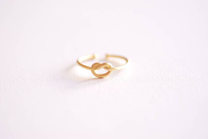 Liebesknotenring Gold - 516 Roségold, Gold, 516, Goldring, Verstellbarer Ring, Zierlicher Ring Liebesknotenring Gold - 516 Roségold, Gold, 516, Goldring, Verstellbarer Ring, Zierlicher Ring von VermeilSupplies