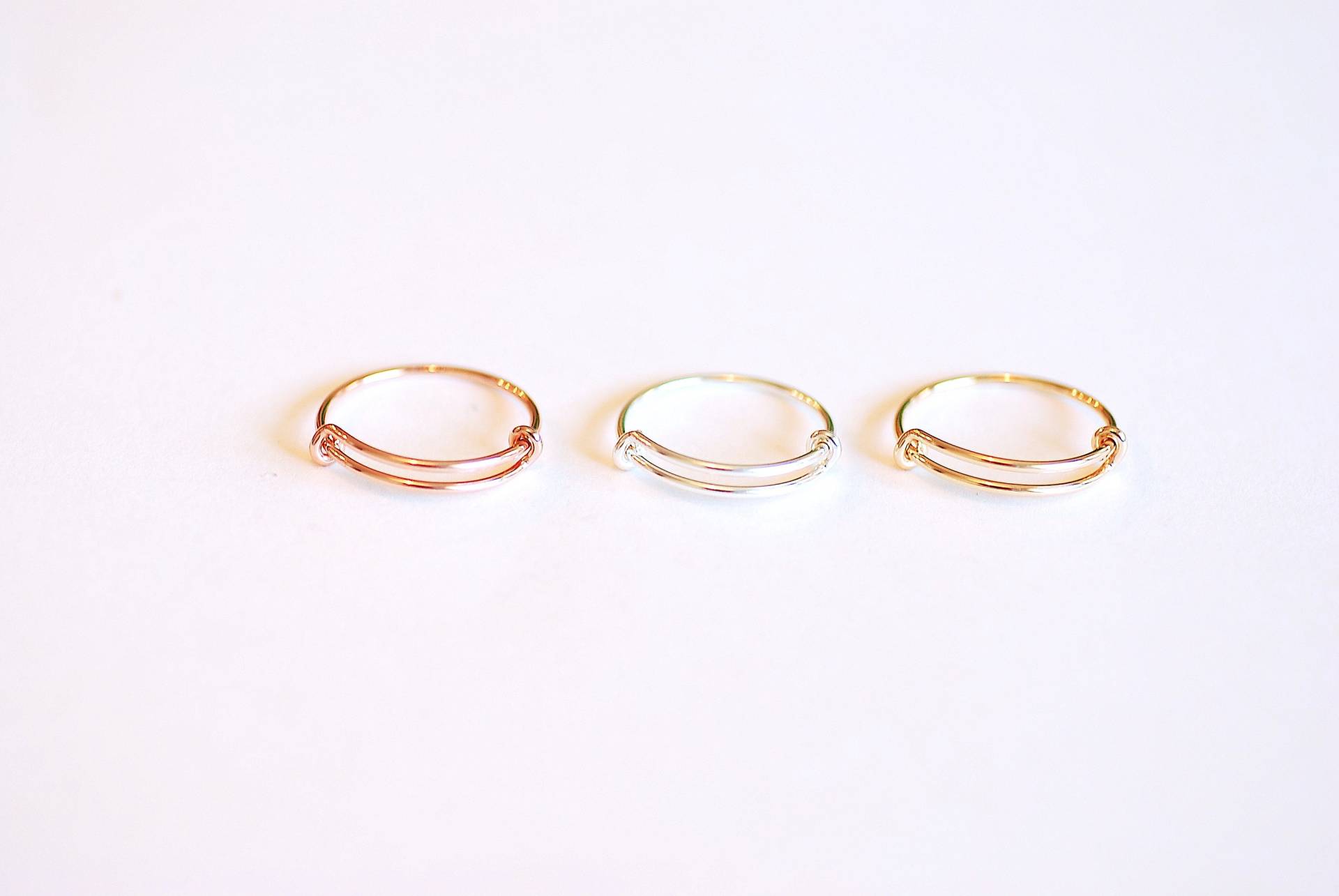 Verstellbarer Fingerring - Wähle 925 Sterling Silber, 14K Gold Filled, Roségold Filled, Ringgrößen 6-8, Fingerringe, 1mm, 18Ga Draht, 58 Verstellbarer Fingerring - Wähle 925 Sterling Silber, 14K Gold Filled, Roségold Filled, Ringgrößen 6-8, Fingerringe, 1mm, 18Ga Draht, 58 von VermeilSupplies