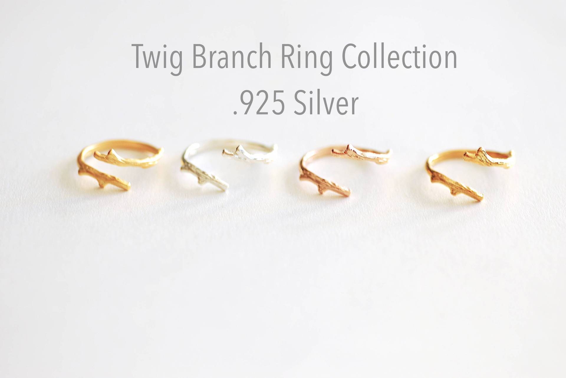 Zweig Ring in Sterling Silber 925, Ring, Lorbeer Ring, Natur Schmuck, Verstellbare Rebe Zweig, 111 Zweig Ring in Sterling Silber 925, Ring, Lorbeer Ring, Natur Schmuck, Verstellbare Rebe Zweig, 111 von VermeilSupplies