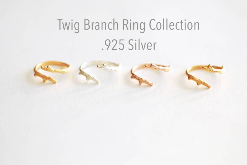 Zweig Ring in Sterling Silber 925, Ring, Lorbeer Ring, Natur Schmuck, Verstellbare Rebe Zweig, 111 Zweig Ring in Sterling Silber 925, Ring, Lorbeer Ring, Natur Schmuck, Verstellbare Rebe Zweig, 111 von VermeilSupplies