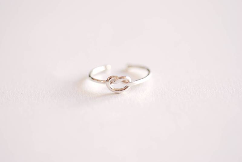sterling Silber Liebesknotenring - 925 Liebesknoten Einstellbarer Ring, Dünner Liebesknotenring, Brautjungferring, Knotenversprechensring, 353 sterling Silber Liebesknotenring - 925 Liebesknoten Einstellbarer Ring, Dünner Liebesknotenring, Brautjungferring, Knotenversprechensring, 353 von VermeilSupplies