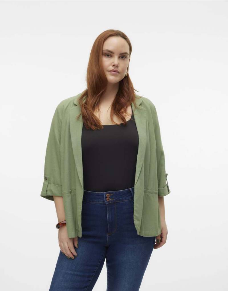 Vero Moda Curve - Blazer in Heckengrün von Vero Moda Curve