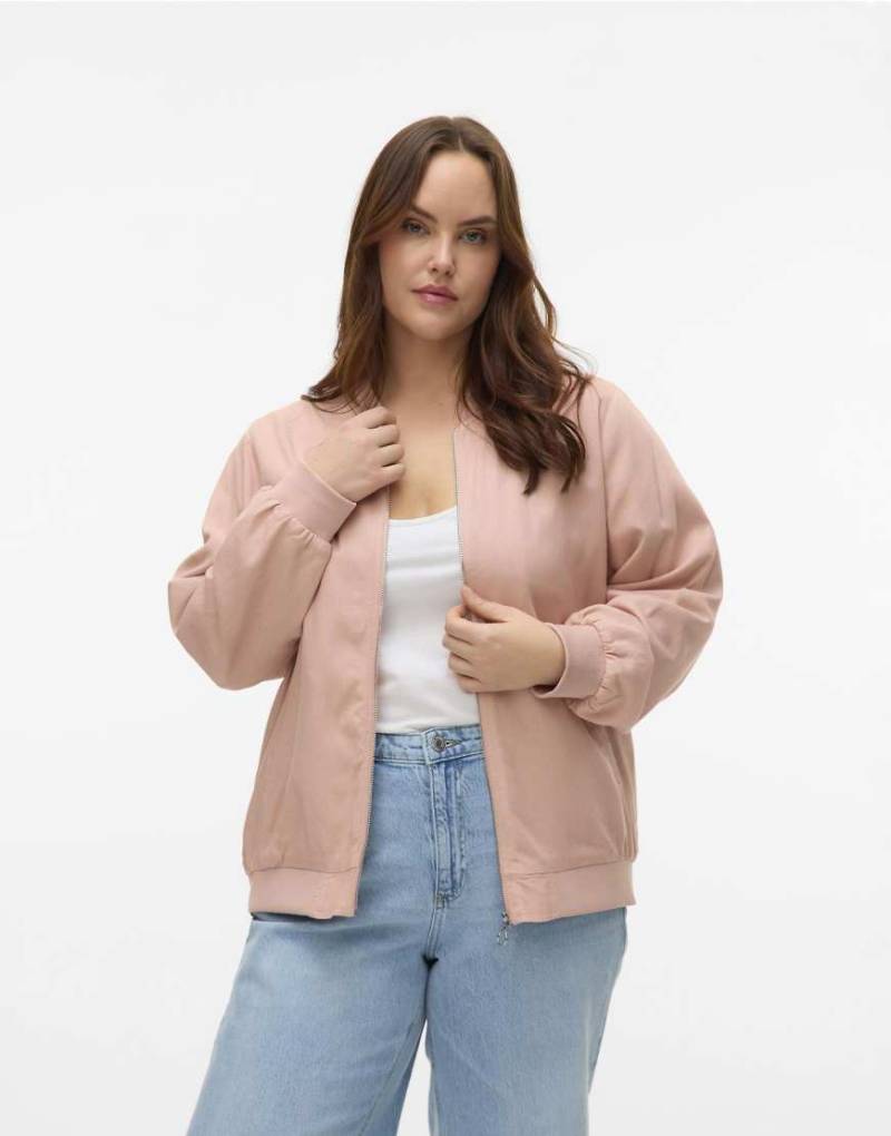 Vero Moda Curve - Bomberjacke in Altrosa von Vero Moda Curve