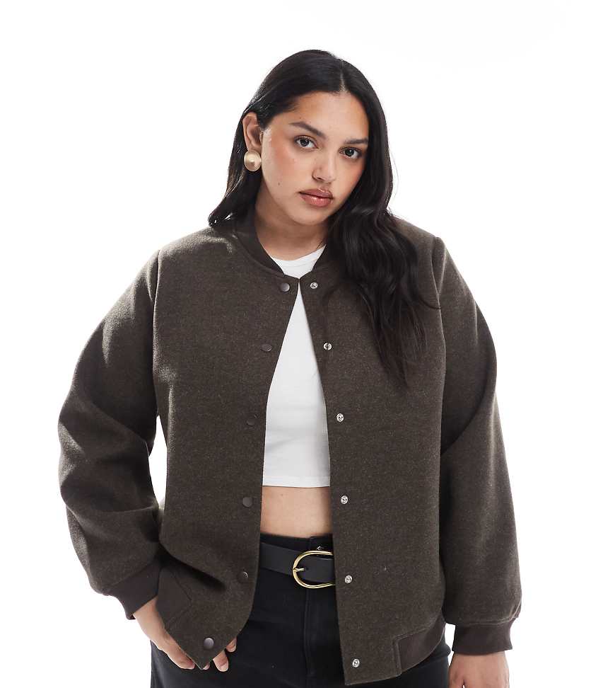 Vero Moda Curve - Bomberjacke in Schokobraun-Brown Vero Moda Curve - Bomberjacke in Schokobraun-Brown von Vero Moda Curve
