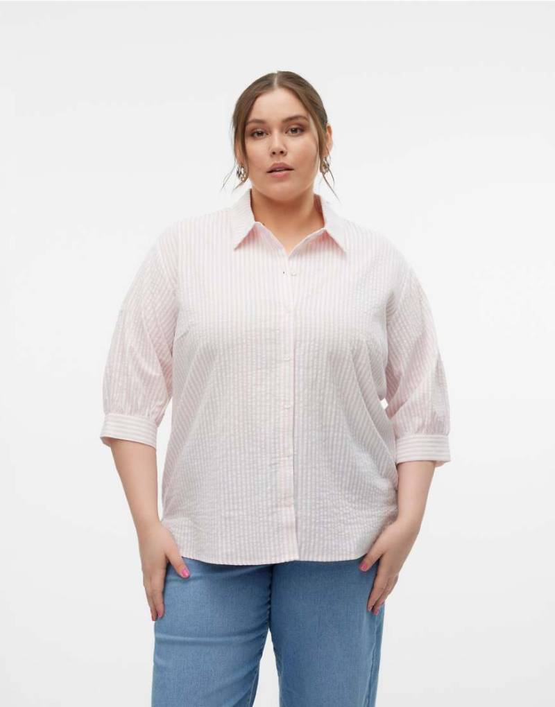 Vero Moda Curve - Hemd in Sweet Dreams-Weiß von Vero Moda Curve