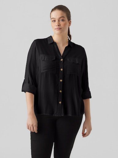 Vero Moda Curve Hemdbluse VMBUMPY L/S SHIRT NEW CURVE GA NOOS von Vero Moda Curve