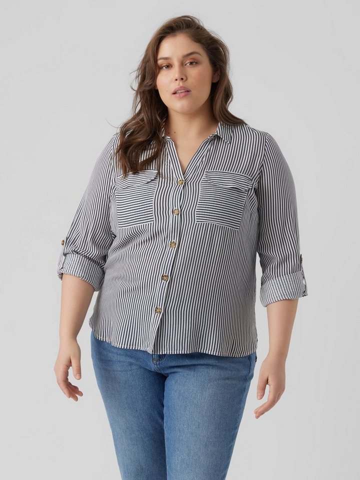 Vero Moda Curve Hemdbluse VMBUMPY L/S SHIRT NEW CURVE GA NOOS von Vero Moda Curve