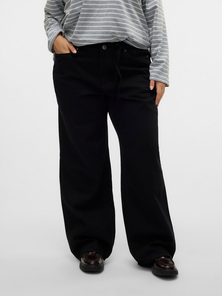 Vero Moda Curve High-waist-Jeans VMCTESSA HR WIDE J RA118 GA CUR NOOS von Vero Moda Curve
