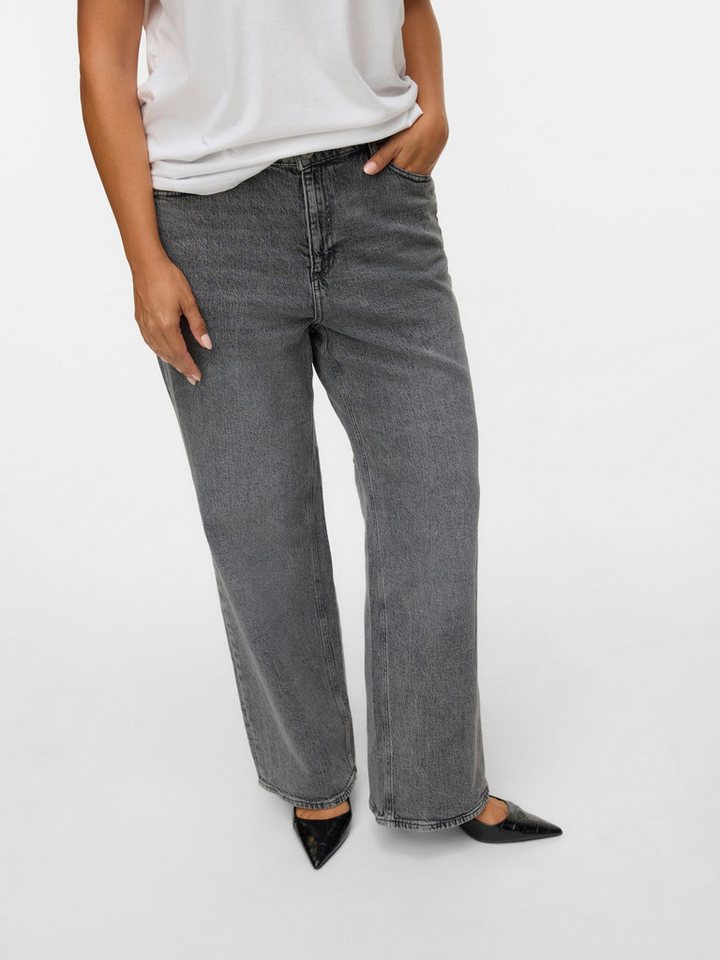 Vero Moda Curve High-waist-Jeans VMCTESSA HR WIDE J RA206 GA CUR NOOS von Vero Moda Curve