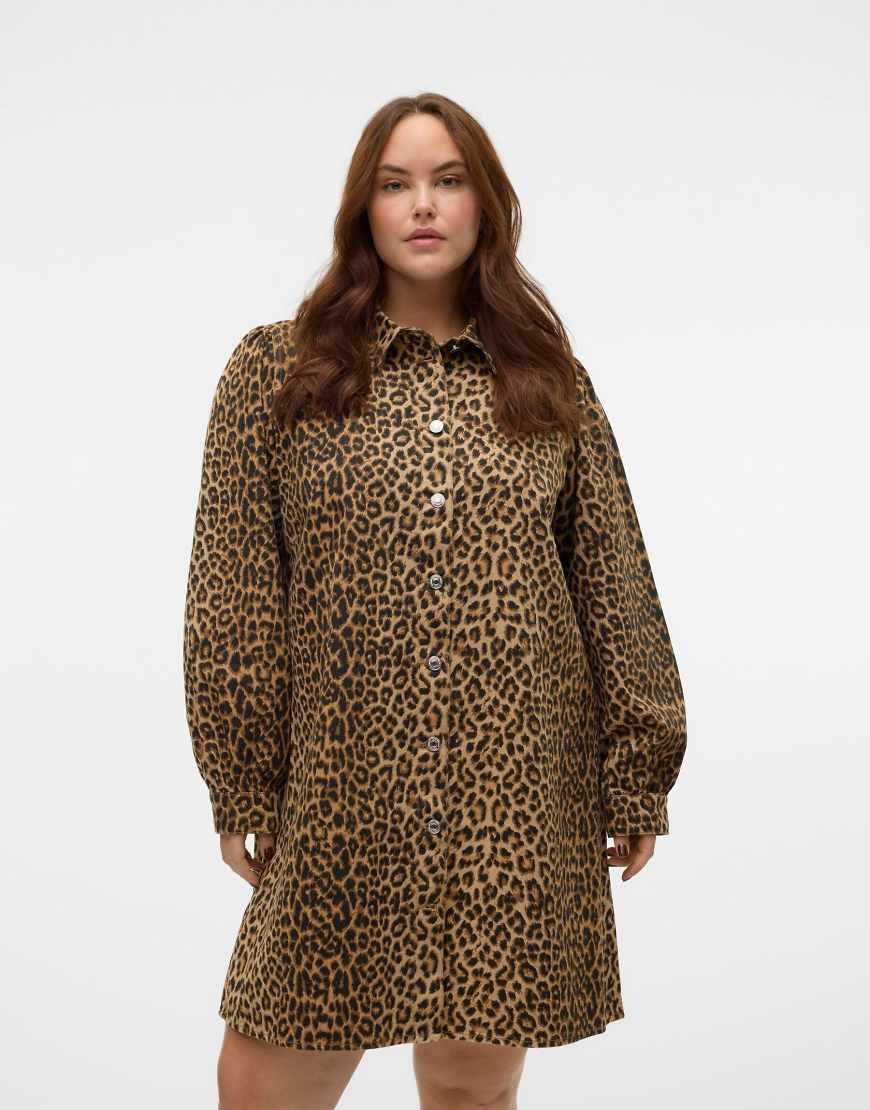 Vero Moda Curve - Jeanskleid in Cremeweiß Vero Moda Curve - Jeanskleid in Cremeweiß von Vero Moda Curve