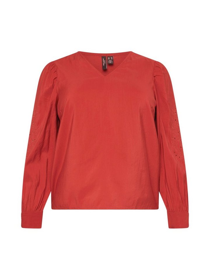Vero Moda Curve Langarmbluse SANI (1-tlg) Drapiert/gerafft von Vero Moda Curve