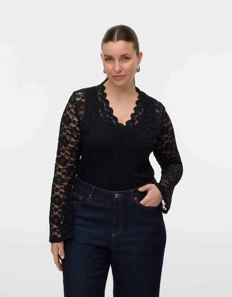 Vero Moda Curve - Oberteil in Schwarz von Vero Moda Curve