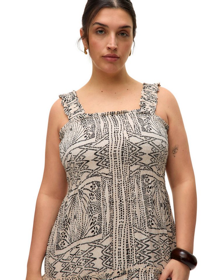 Vero Moda Curve Sommerkleid wadenlanges Kleid mit Muster Vero Moda Curve Sommerkleid wadenlanges Kleid mit Muster von Vero Moda Curve