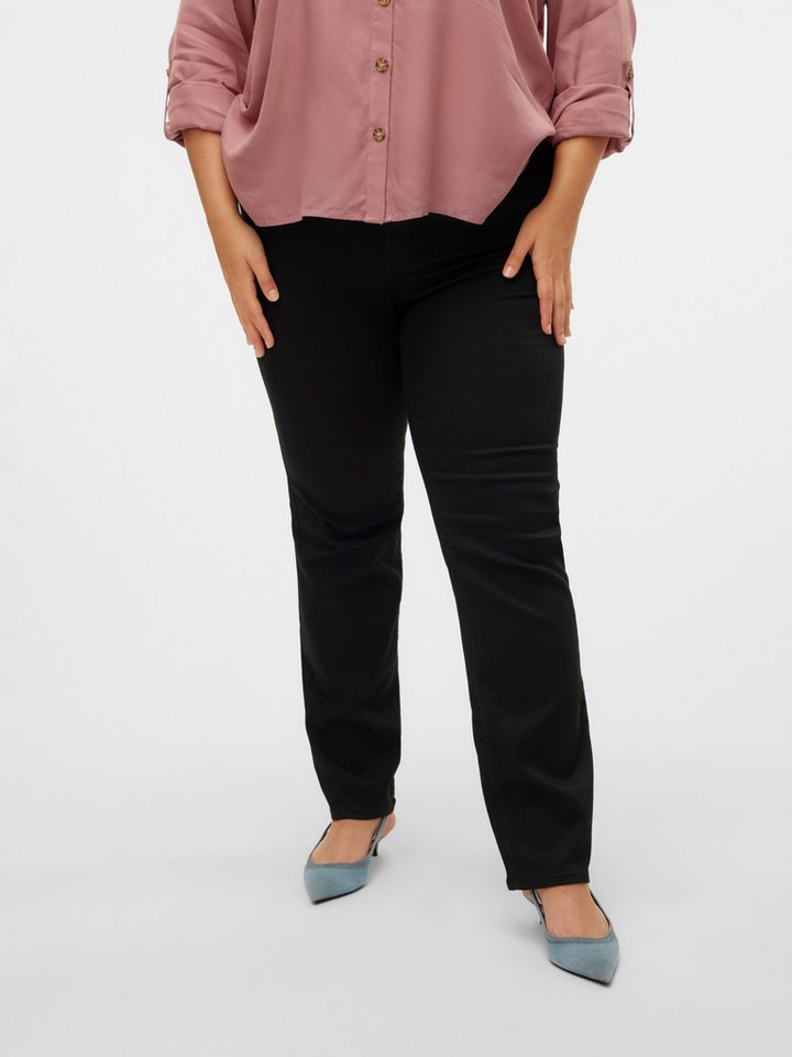 Vero Moda Curve Straight-Jeans VMCFLASH MR STRAIGHT J LI140 GA CUR NOOS von Vero Moda Curve