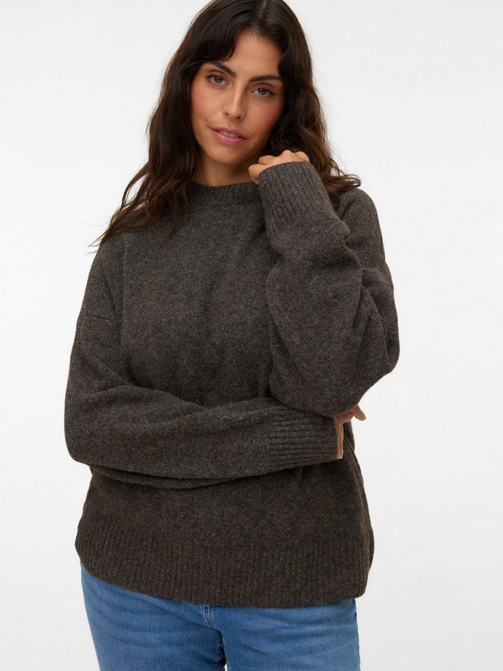Vero Moda Curve Strickpullover VMCBOOM LS O-NECK PULLOVER GA NOOS CUR von Vero Moda Curve
