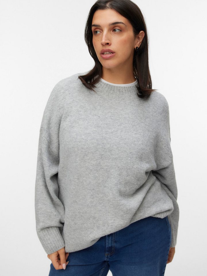 Vero Moda Curve Strickpullover VMCBOOM LS O-NECK PULLOVER GA NOOS CUR von Vero Moda Curve
