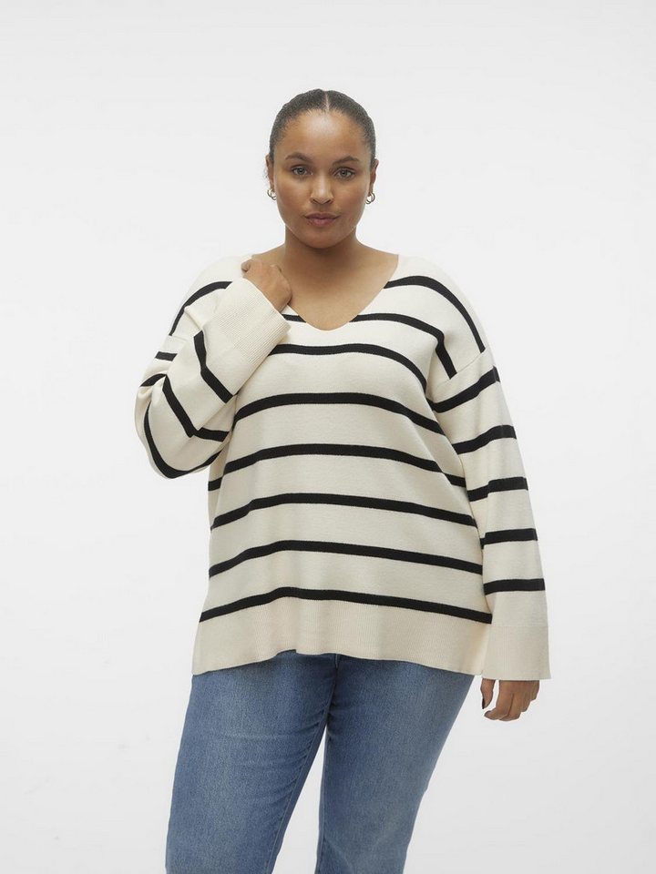 Vero Moda Curve Strickpullover VMCSABA LS V-NECK PULLOVER GA NOOS CUR Vero Moda Curve Strickpullover VMCSABA LS V-NECK PULLOVER GA NOOS CUR von Vero Moda Curve