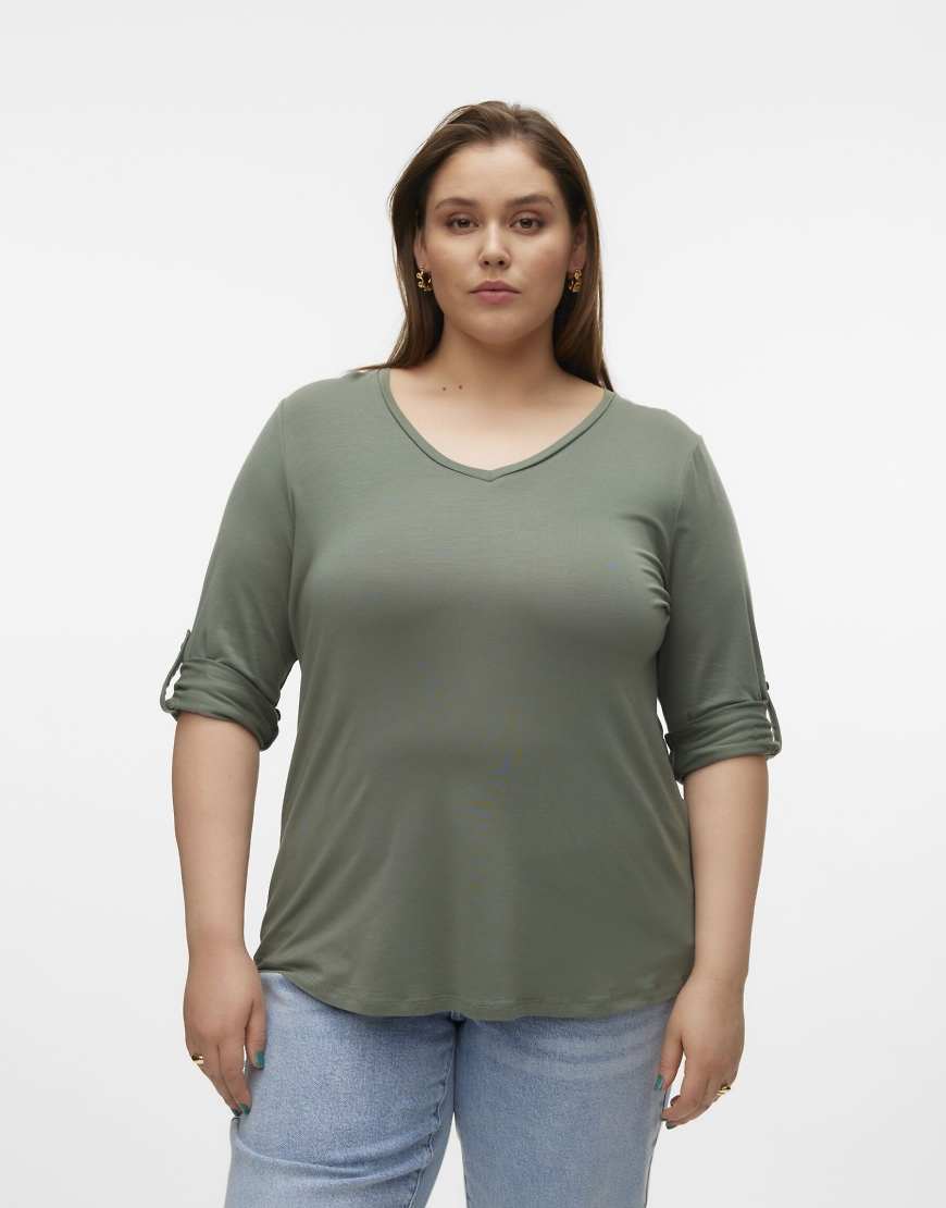 Vero Moda Curve - Top in Lorbeerkranz-Grün Vero Moda Curve - Top in Lorbeerkranz-Grün von Vero Moda Curve
