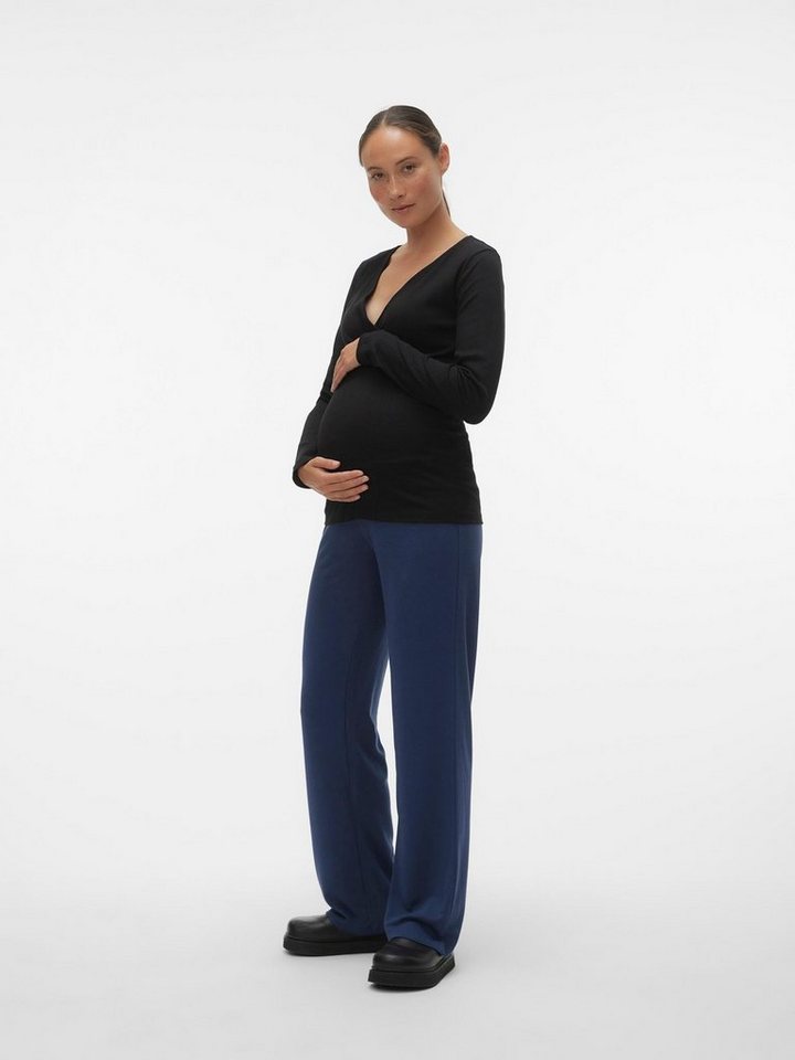 Vero Moda Maternity Langarmshirt LAVENDER (1-tlg) Drapiert/gerafft von Vero Moda Maternity