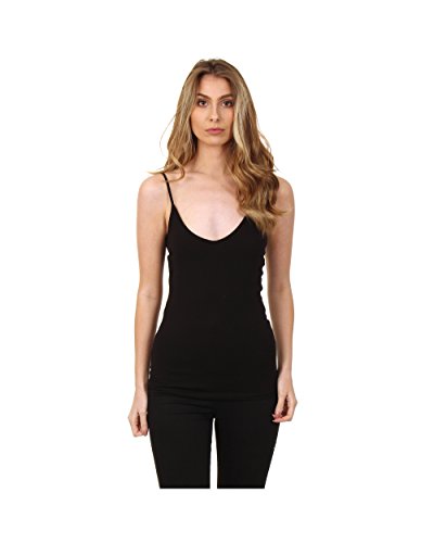 Vero Moda NOS Damen Top VMMAXI MY SOFT V SINGLET NOOS, Schwarz (Black), 36 (Herstellergröße: S) von VERO MODA